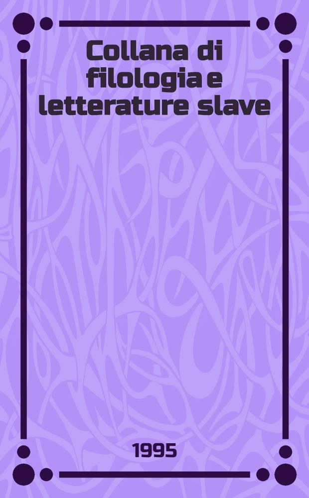 Collana di filologia e letterature slave