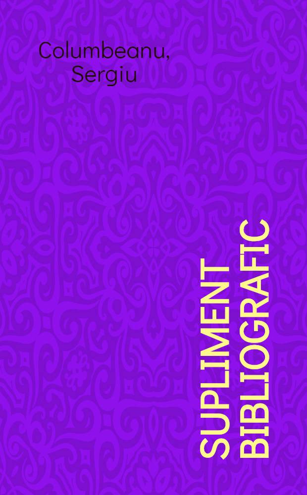 Supliment bibliografic (1948-1957)