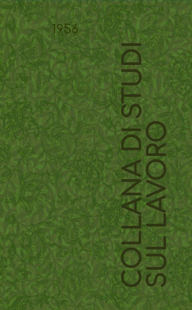 Collana di studi sul lavoro