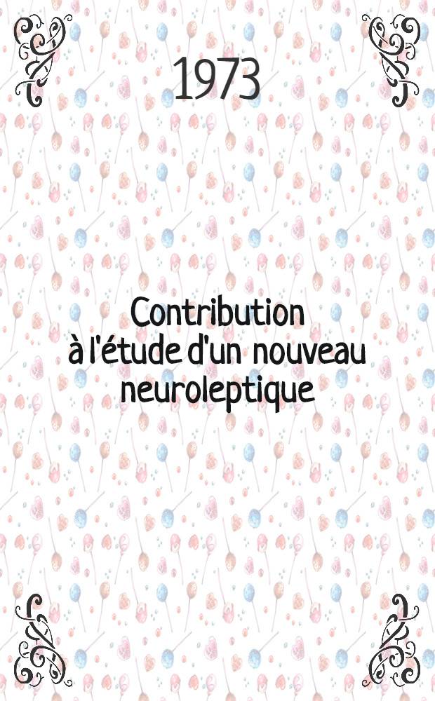 Contribution à l'étude d'un nouveau neuroleptique: le pimozide : Thèse ..