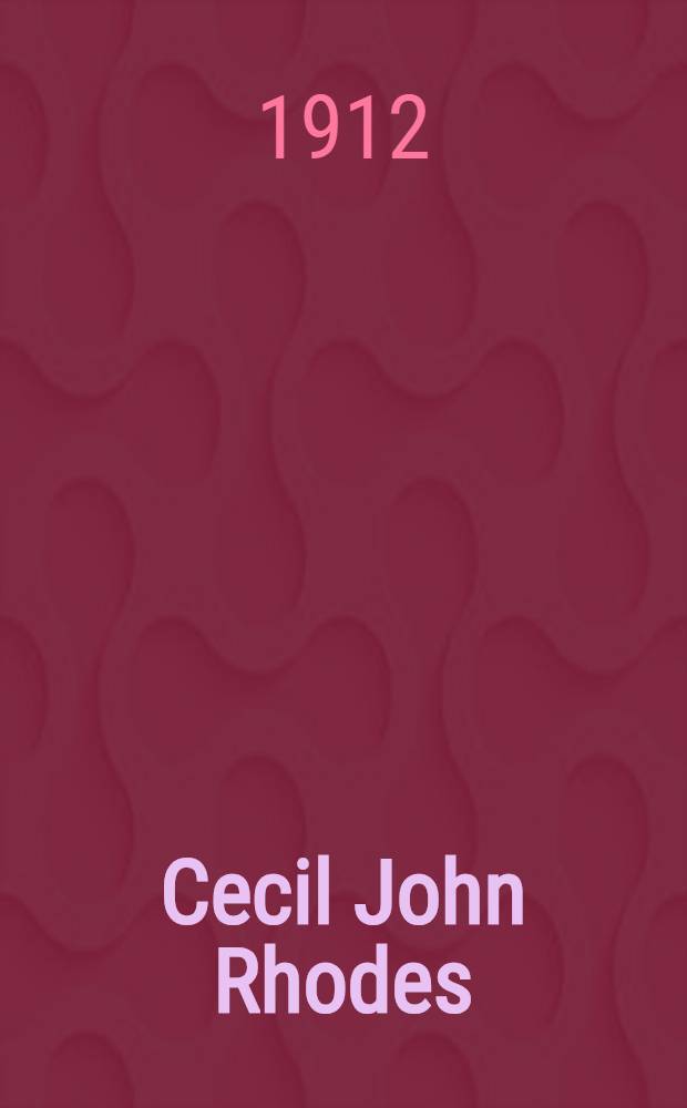 Cecil John Rhodes