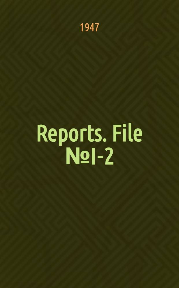 [Reports]. File № I-2 : Etablissments Ora-Grandin, Paris, Metox, rue Pelleport, Paris, M. Chauchat rue Reamur, Paris