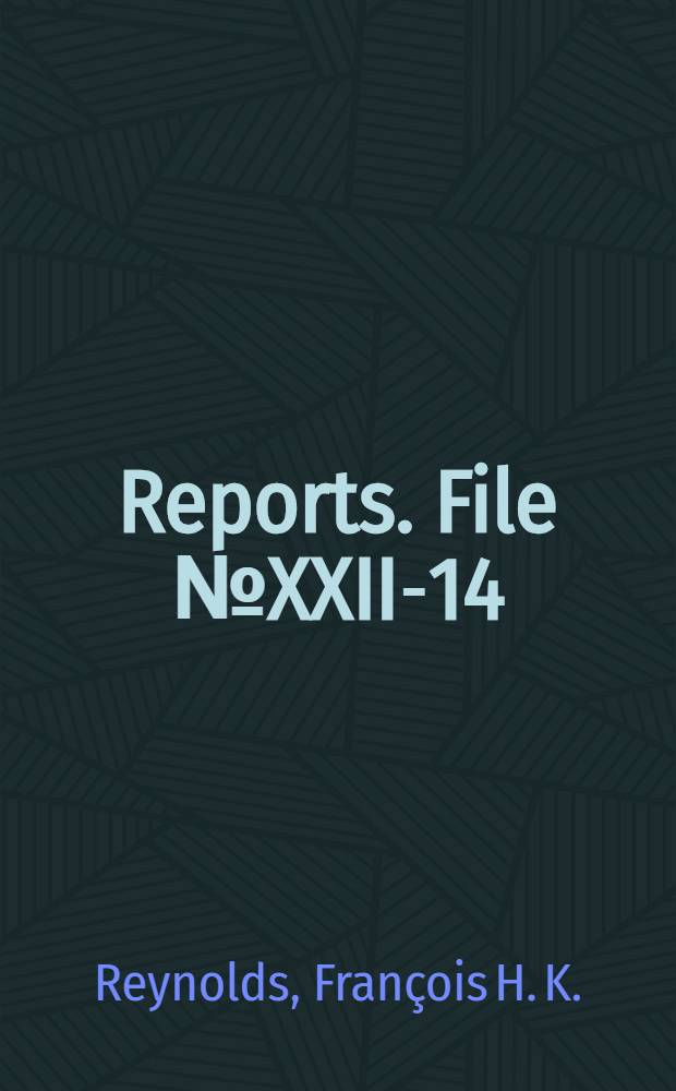 [Reports]. File № XXII-14 : Installations of medical interest in the Göttingen area (Germany)