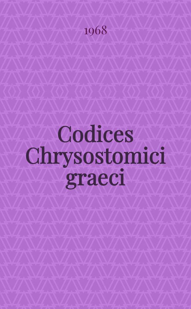 Codices Chrysostomici graeci