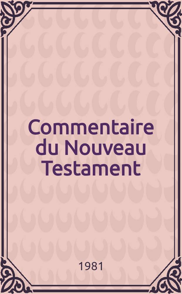 Commentaire du Nouveau Testament