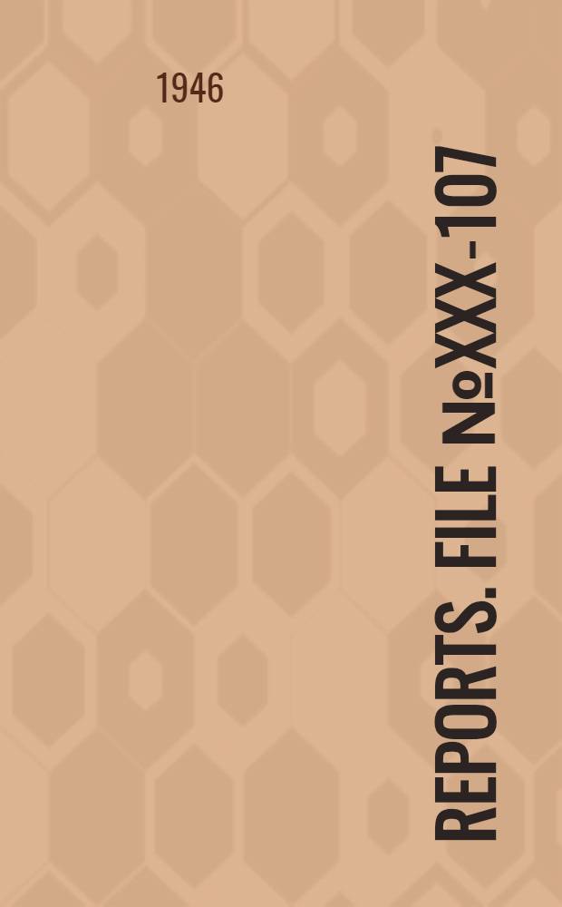 [Reports]. File № XXX-107 : Natter interceptor project