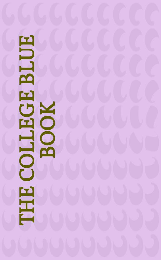 The college blue book