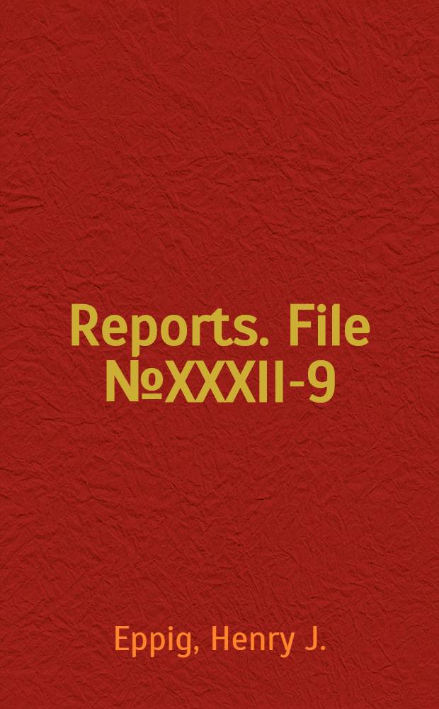 [Reports]. File № XXXII-9 : The chemical compositions of German pyrotechnic colored signal lights