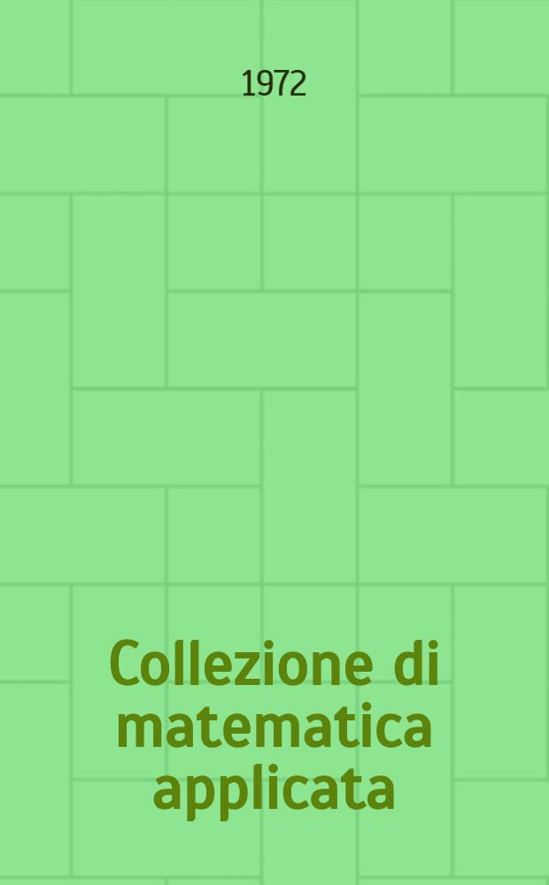 Collezione di matematica applicata