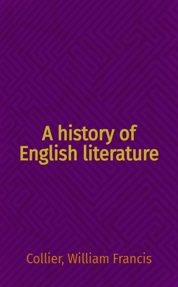 A history of English literature