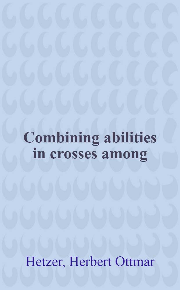 Combining abilities in crosses among : Six inbred lines of swine