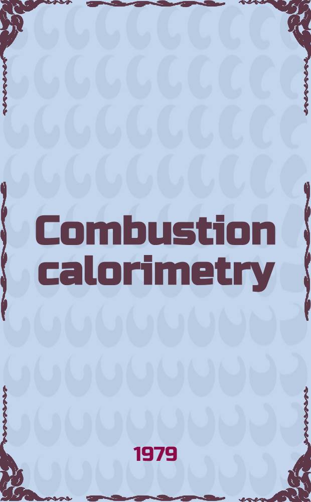 Combustion calorimetry