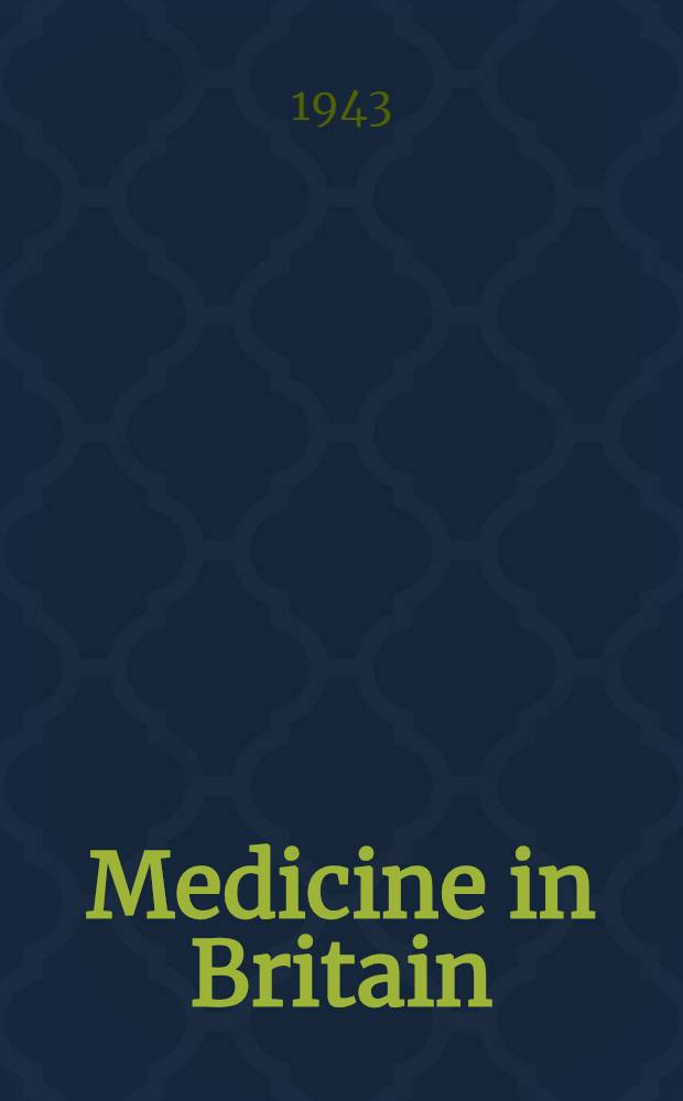 Medicine in Britain