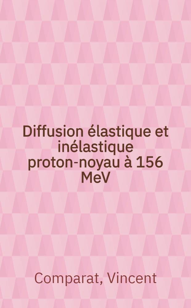 Diffusion élastique et inélastique proton-noyau à 156 MeV : Étude expériment et interprétation en approximation d'impulsion : Thèse prés. au Centre d'Orsay Univ. Paris-Sud