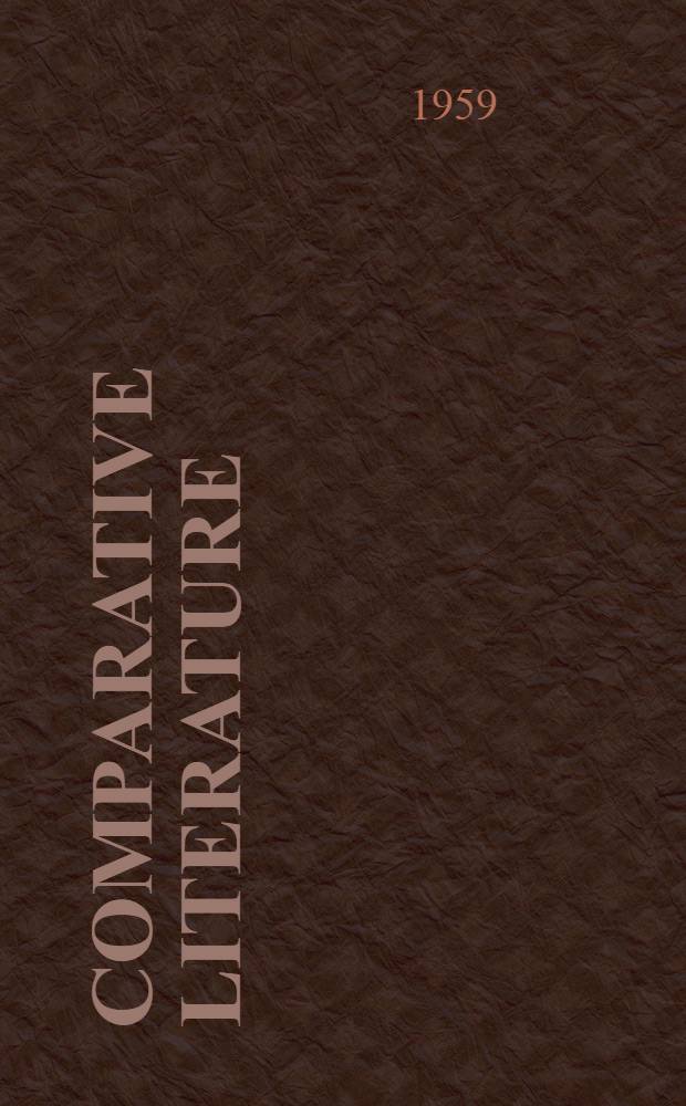 Comparative literature