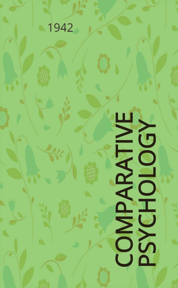 Comparative psychology