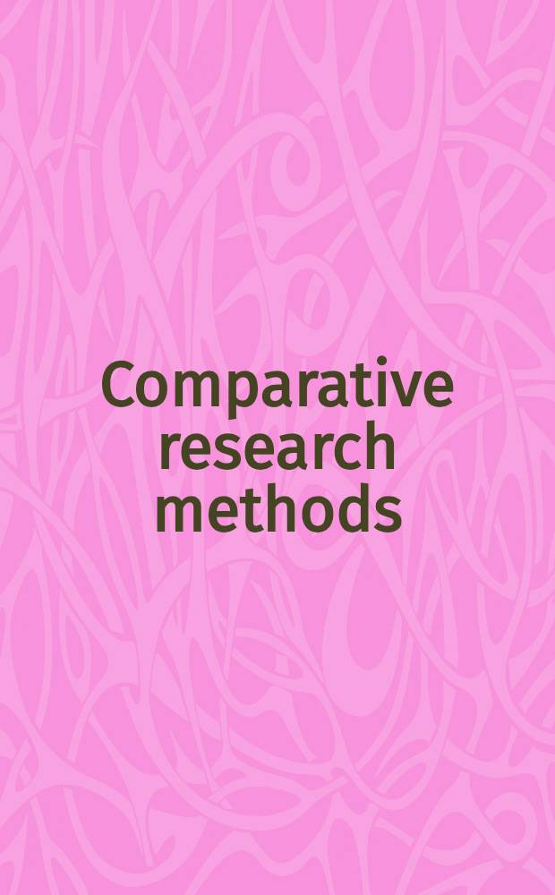 Comparative research methods