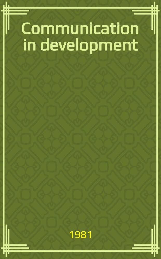 Communication in development