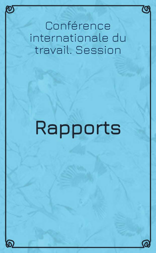 [Rapports]