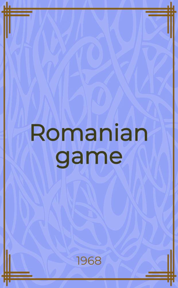 Romanian game