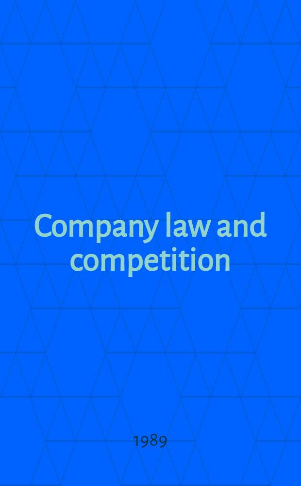 Company law and competition