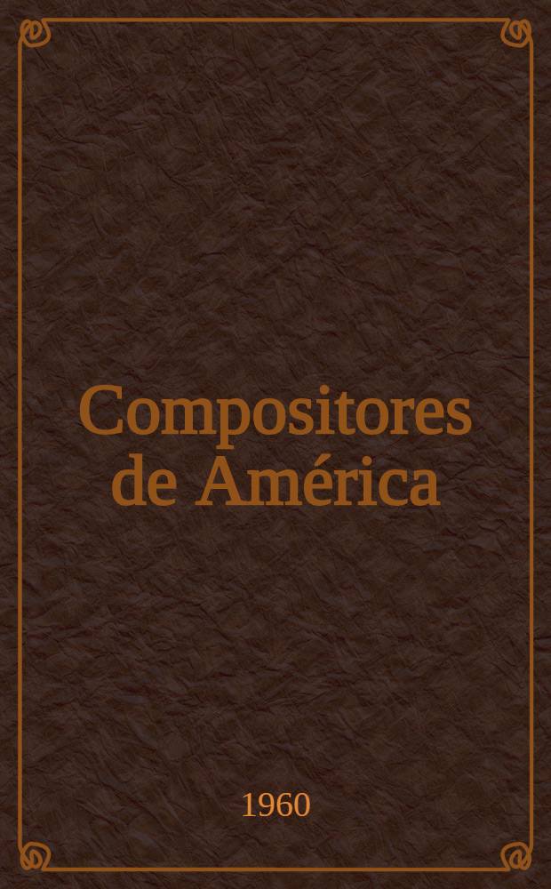 Compositores de América : Datos biográficos y catálogos de sus obras. Vol. 6 : William Bergsma, Leonard Bernstein, Henry Brant, Alexander Brott, Claude Champagne, Jean Coulthard, Irving Fine, Fabio González-Zuleta, Morton Gould, Oskar Morawetz, Julián Orbón, Barbara Pentland, Clermont Pepin, Héctor Tosar-Errecart, Gid Waldrop, Healey Willan