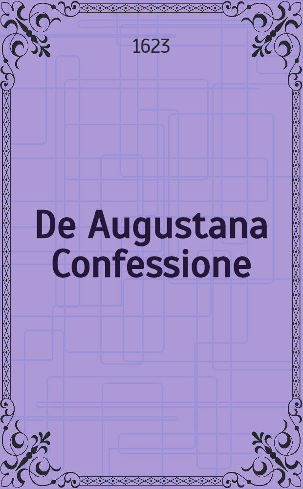 De Augustana Confessione