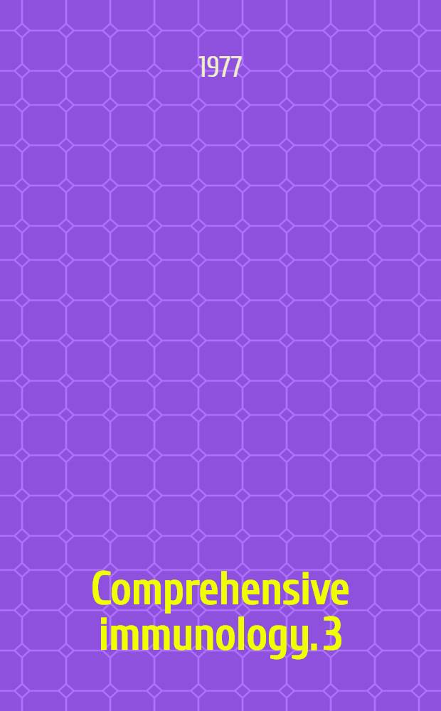 Comprehensive immunology. 3 : Immunopharmacology