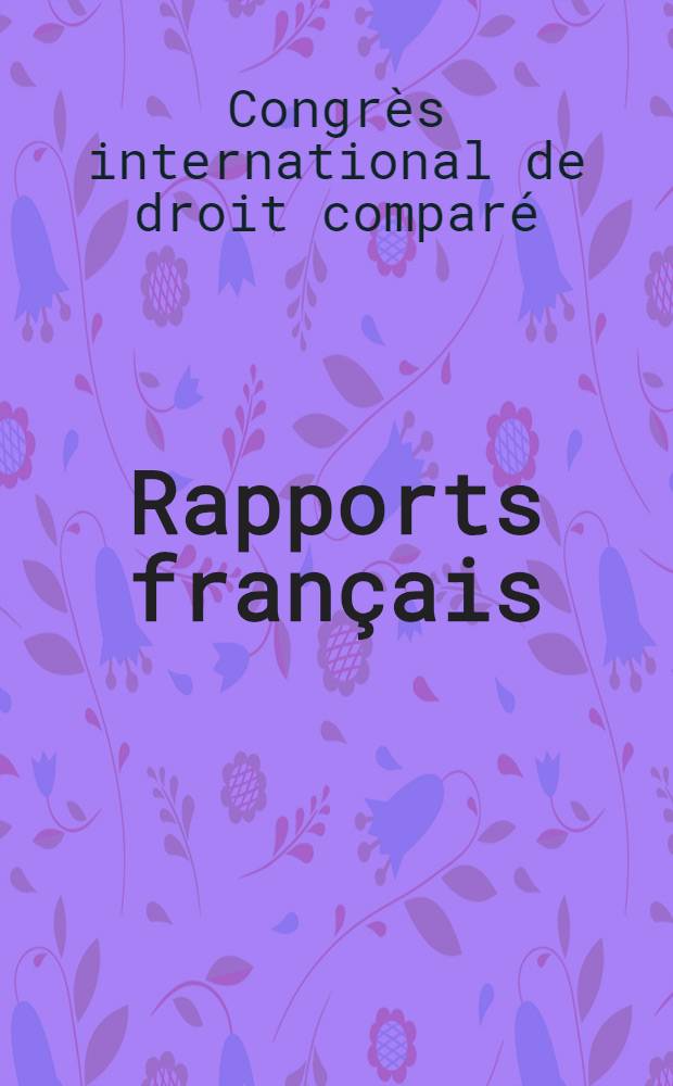 Rapports français