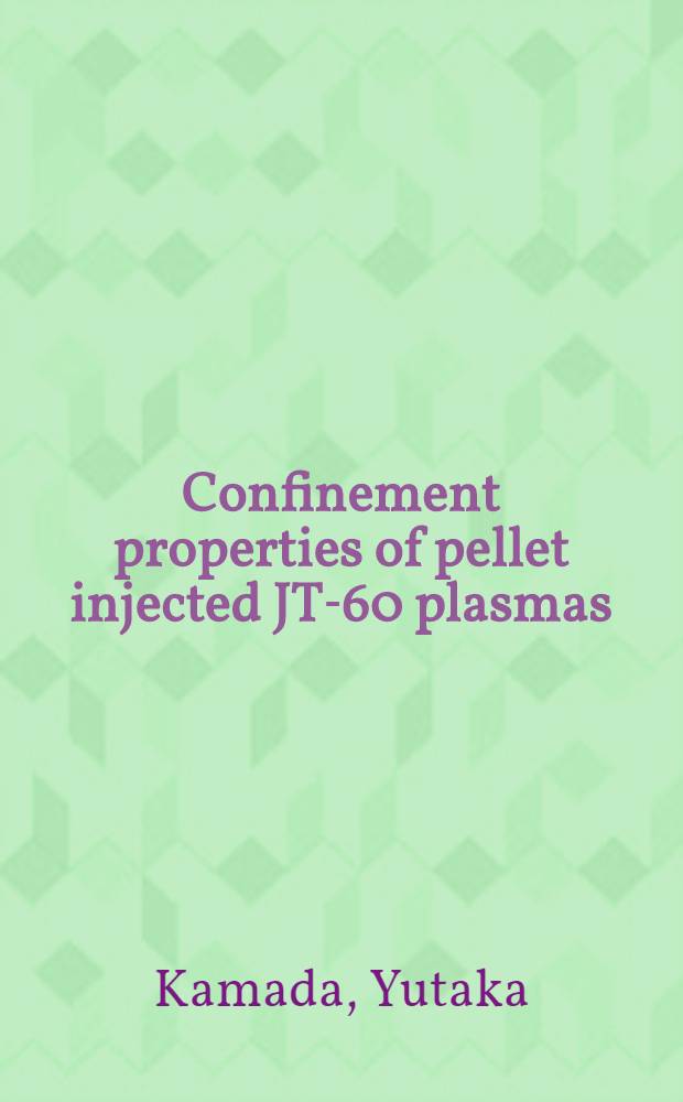 Confinement properties of pellet injected JT-60 plasmas