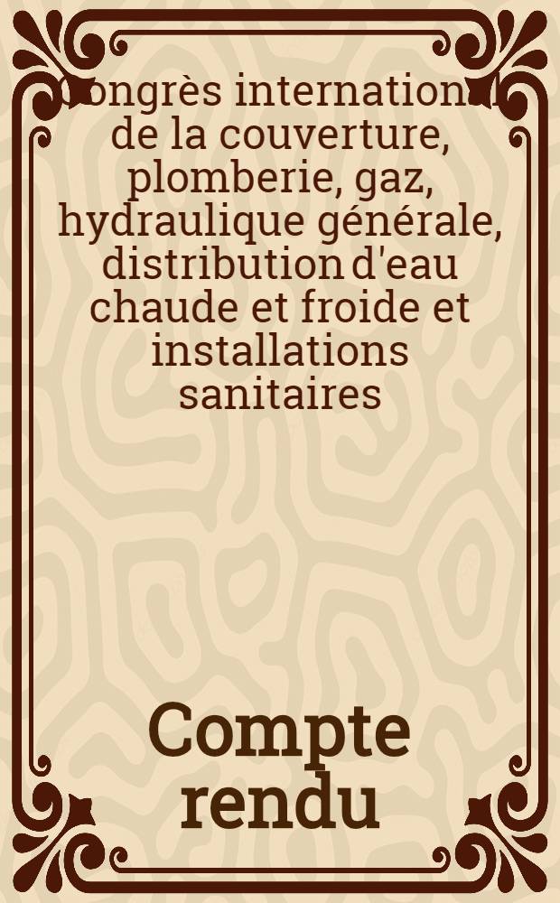 ... Compte rendu