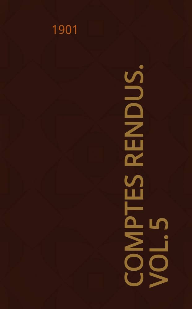 Comptes rendus. [Vol. 5] : Section de médecine de l'enfance