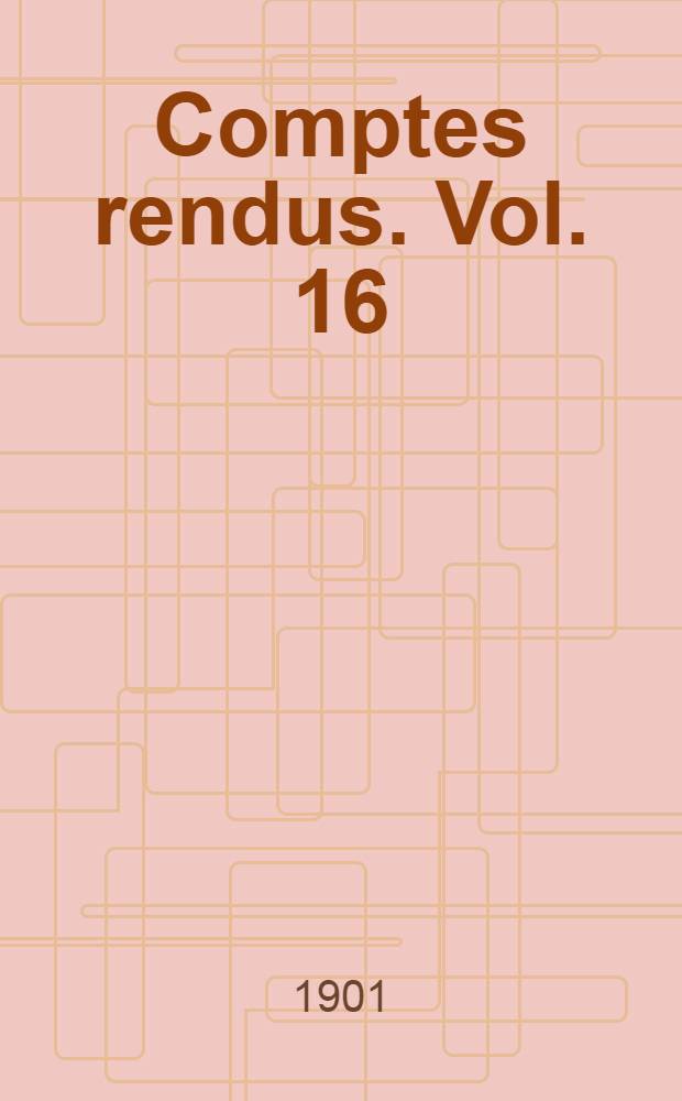 Comptes rendus. [Vol. 16] : Section de médecine légale