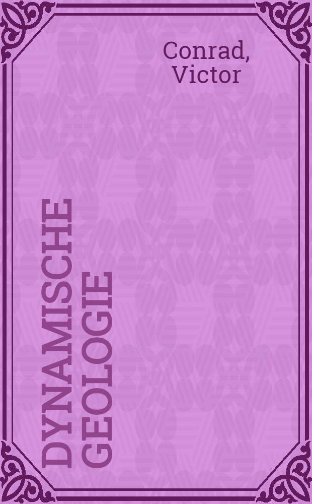 Dynamische Geologie