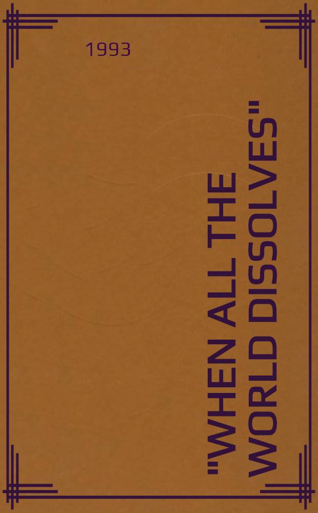 "When all the world dissolves" : Renaissance iconoclast as absurdist: Marlowe's "Doctor Faustus" a. Vaclav Havel's "Temptation"