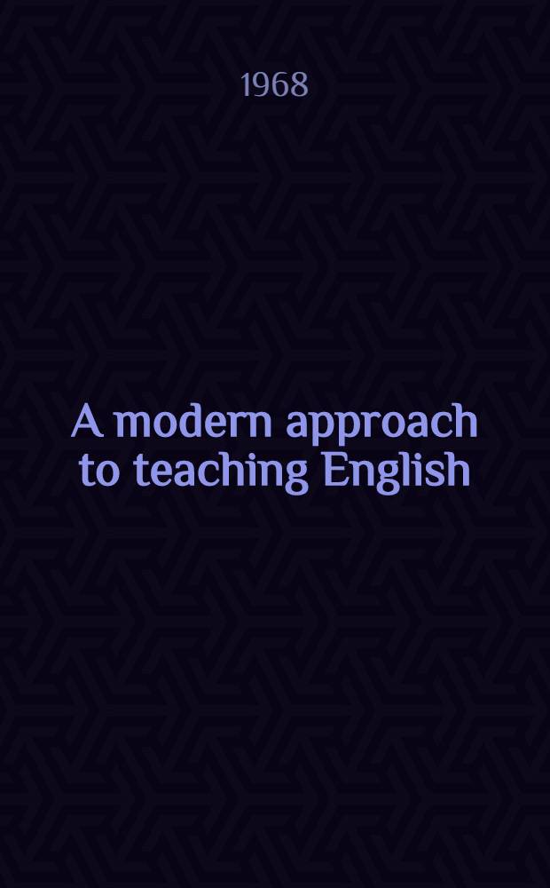 A modern approach to teaching English