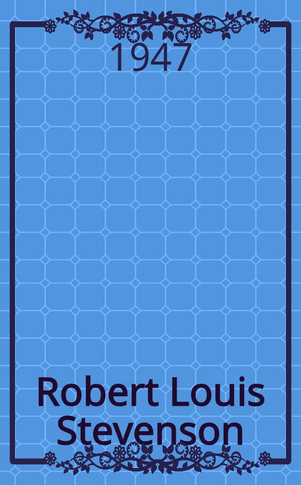 Robert Louis Stevenson