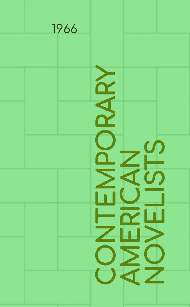 Contemporary American novelists