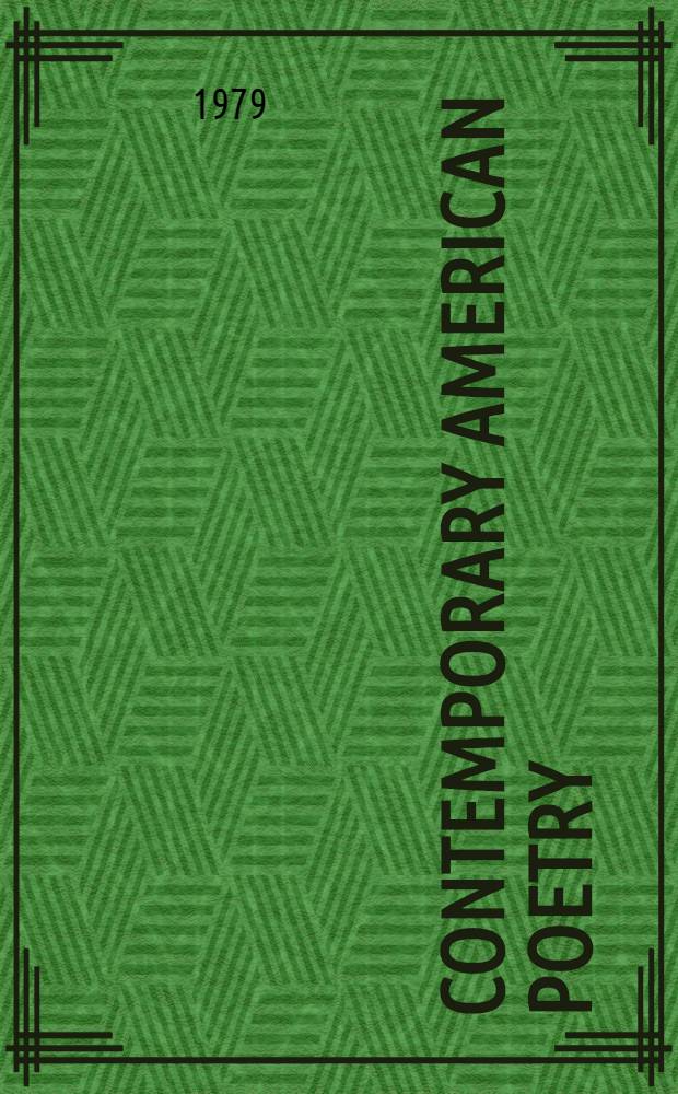 Contemporary American poetry