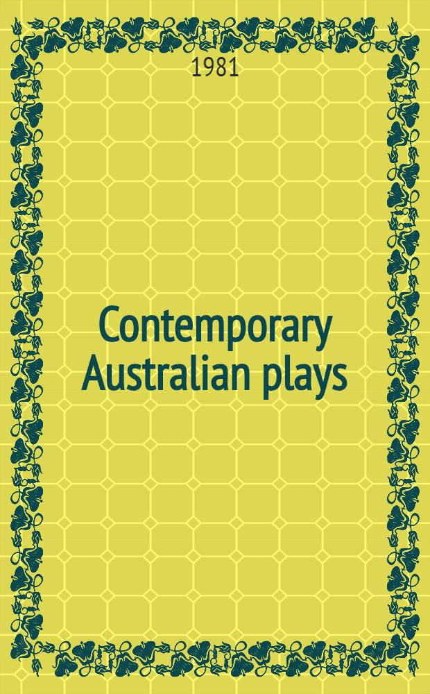 Contemporary Australian plays