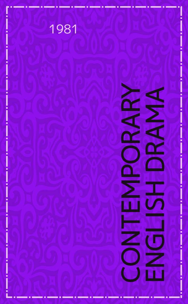 Contemporary English drama