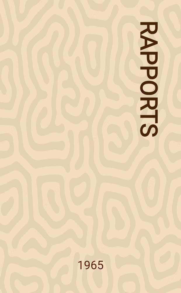 [Rapports]