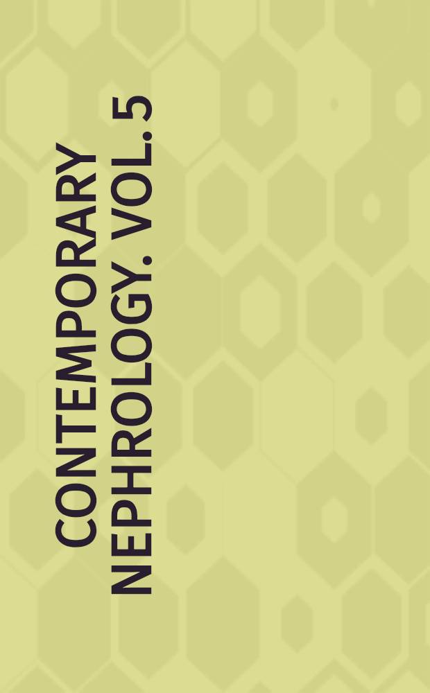Contemporary nephrology. Vol. 5