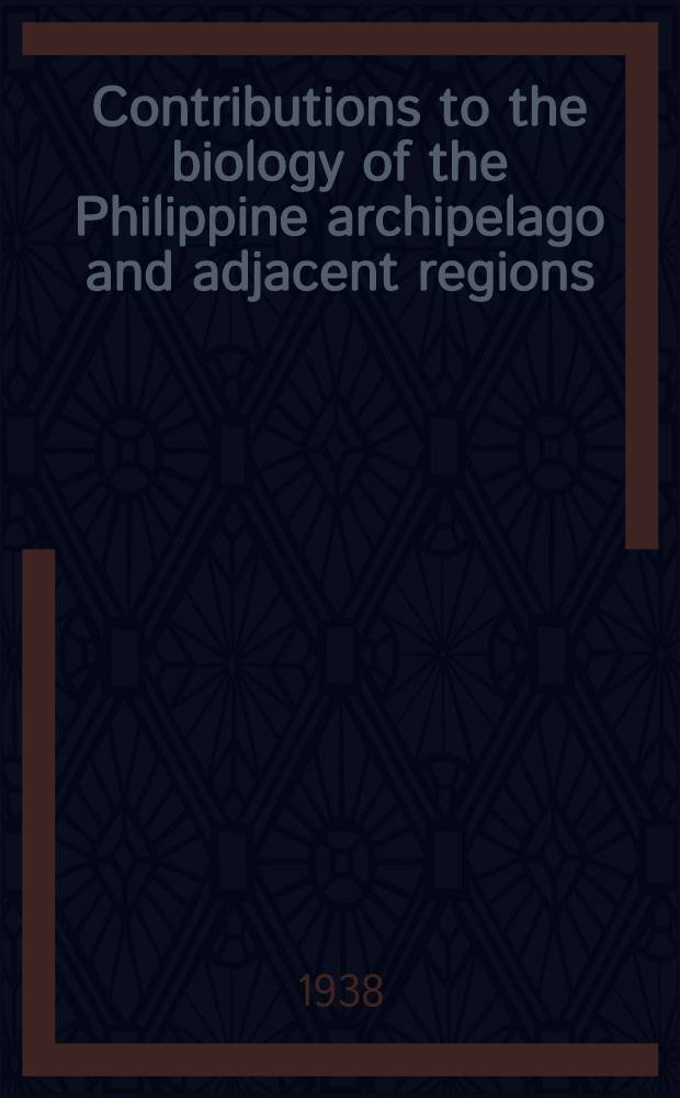 Contributions to the biology of the Philippine archipelago and adjacent regions : Jaroslav Hájek memorial volume. Vol. 6. P. 9 : The tree shails of the genus Cochlostyla of Mindoro province Philippine islands