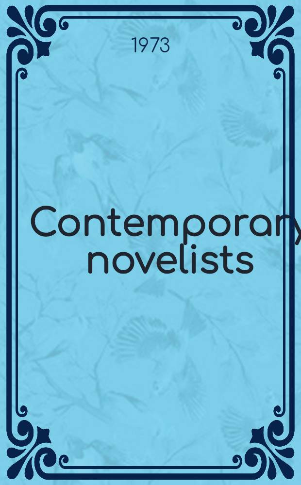 Contemporary novelists