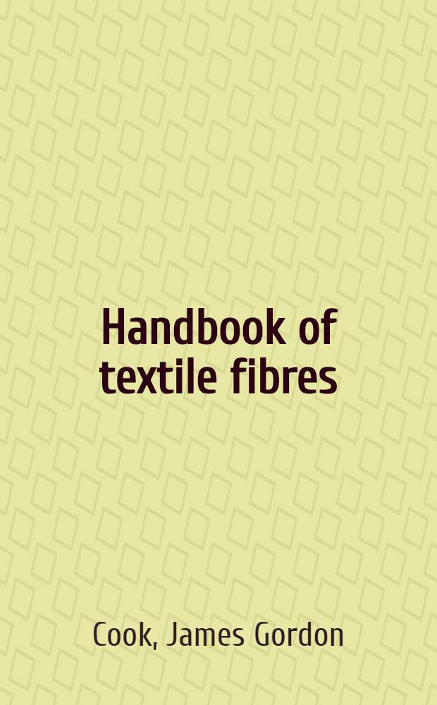Handbook of textile fibres