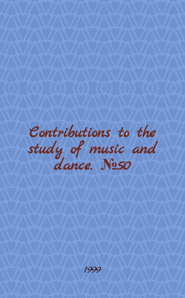 Contributions to the study of music and dance. № 50 : Domenico Cimarosa