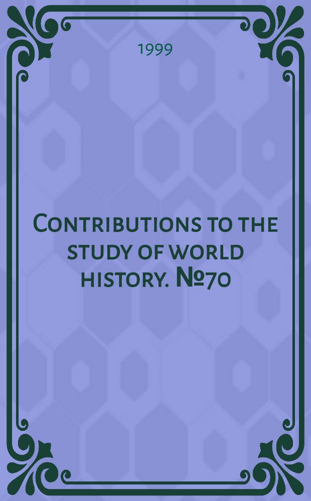 Contributions to the study of world history. № 70 : Shamanism and Christianity