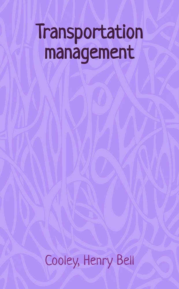 Transportation management