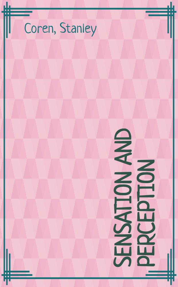 Sensation and perception